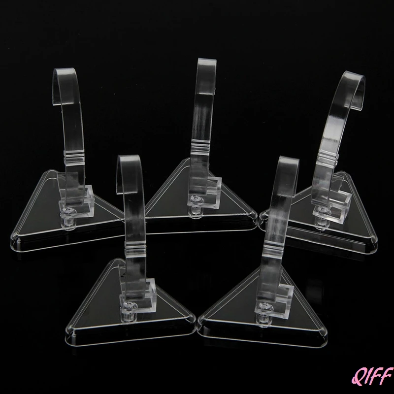 

5x Clear C-Model Watch Bracelet Bangle Showing Display Holder Stand Rack Station
