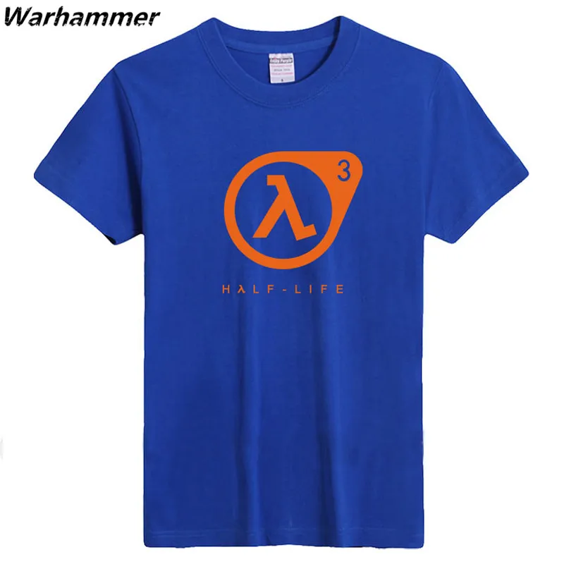 Half life Вентиляторы футболка Для мужчин игры с короткими руками Homme 6.2 унц. тяжелый