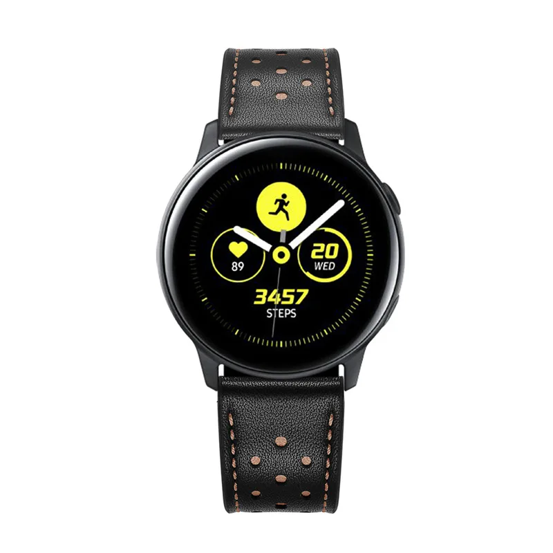 20 мм ремешок для часов samsung Galaxy Watch 42 мм активный ремешок из натуральной кожи быстросъемные полосы для gear S2 классический спортивный