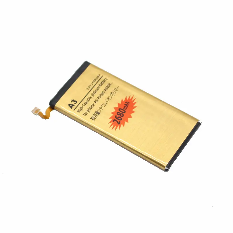 1x2680 мАч EB BA300ABE Золотая запасная батарея для Samsung Galaxy A3 (2015) A3000 A3009 SM A300F A300H A300G A300M
