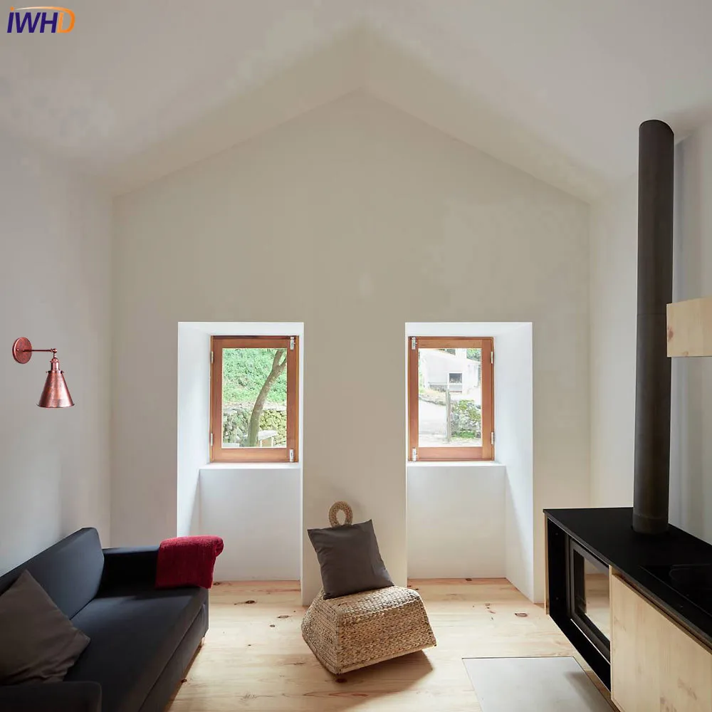 IWHD настенный светильник с регулируемой ручкой LED Эдисон зеркало для ванной Ретро
