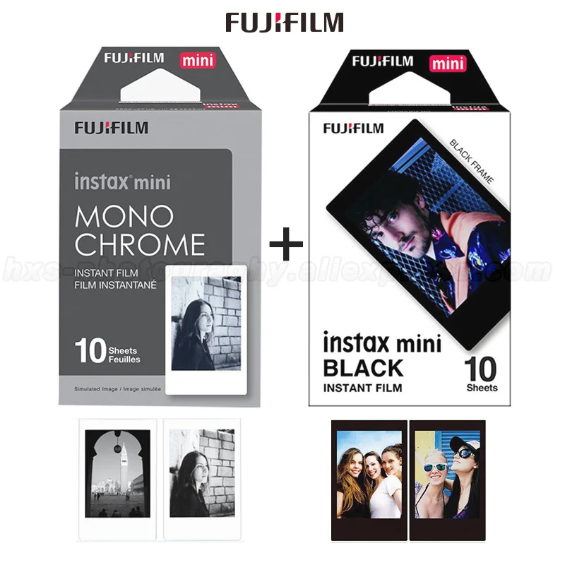 Fujifilm Instax Мини пленка монохромная и черная 20 листов для Mini 9 8 90 7S 25 50s SHARE смартфон