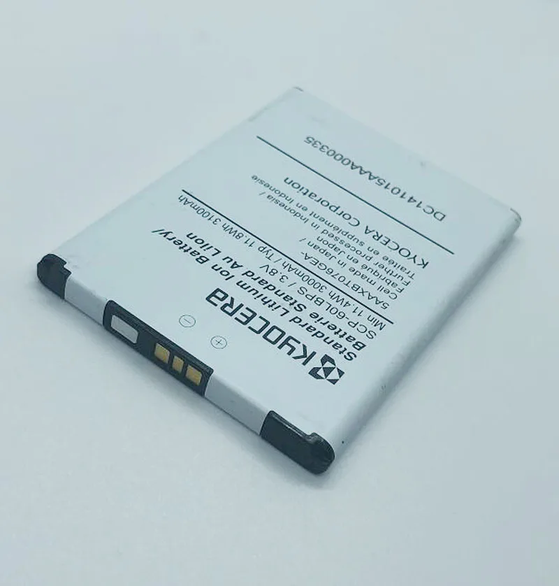 Оригинальный аккумулятор GeLar 3100 мАч 5AAXBT076GEA SCP-60LBPS для Kyocera Brigadier DuraForce E6560 E6762 E6782 |