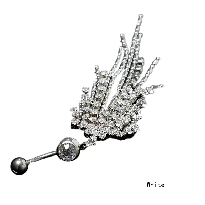 Fashion Hot Sexy Titanium Steel Navel Piercing Body Jewelry Belly Claw Chain Tassel Nail Acrylic For Women Accessories | Украшения и