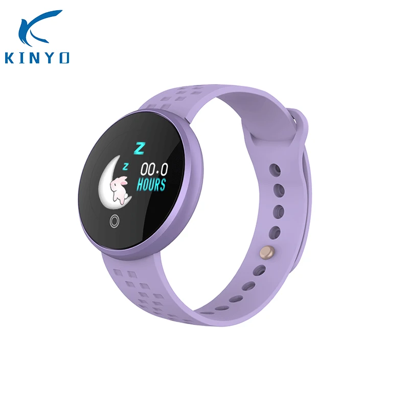 Браслет женские HeartRate Smartband Водонепроницаемый Удаленная камера Спорт фитнес-браслет сообщение re mi под пк-xiomi mi band3 - Цвет: Фиолетовый