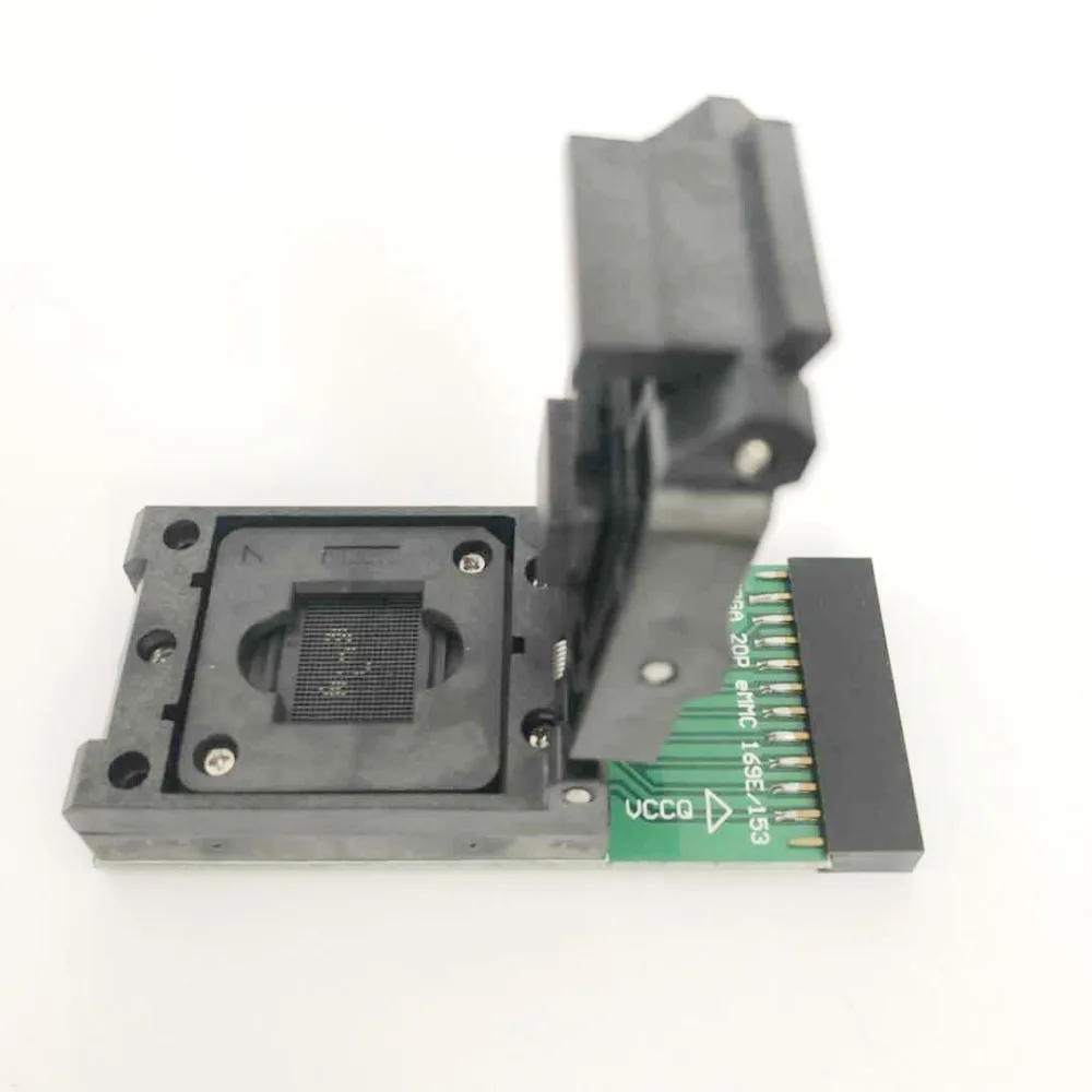 EMMC тестовое гнездо до 20pin универсальный порт для eMMC153 eMMC 169 nand flash testing reader размер 11
