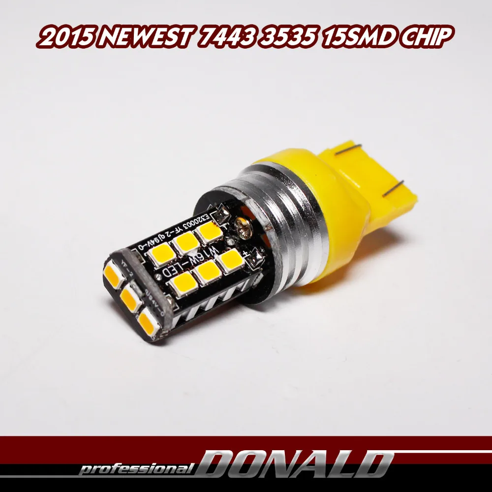 Ограниченные Продажи! 20x T20 7440 7443 w21/5 Вт w21w Подлинная CREE 15smd 3535 Сид Автомобиля
