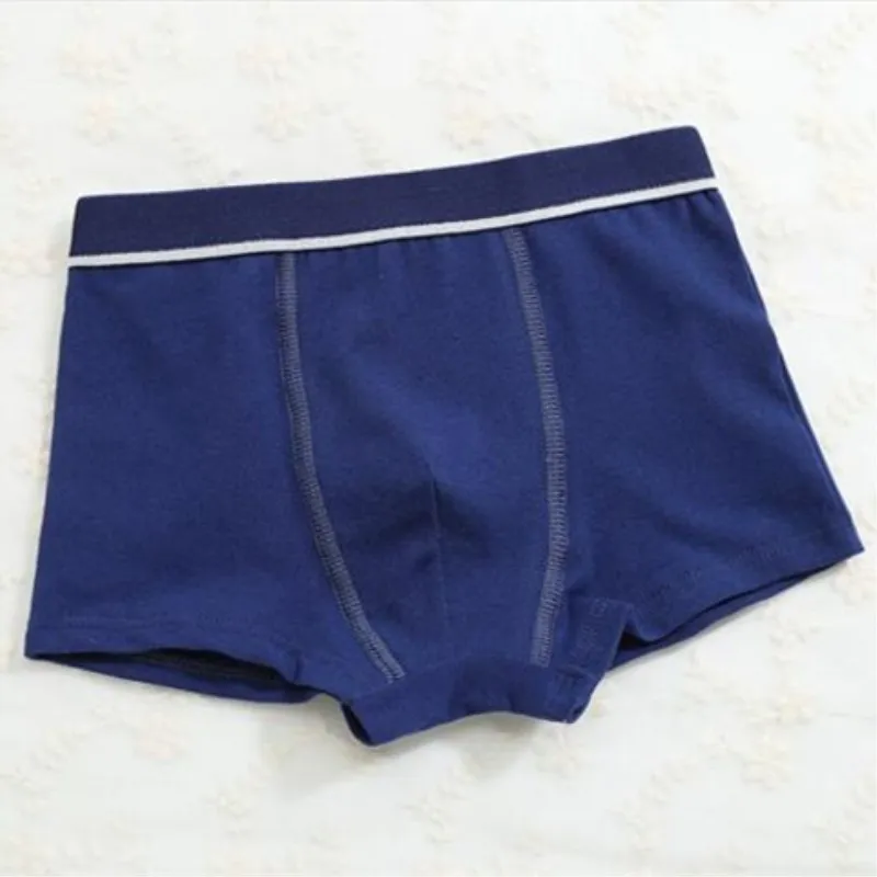 Трусы боксеры для мальчиков х/б однотонные на Возраст 3 10 лет 8 шт./лот|boys underwear|kids