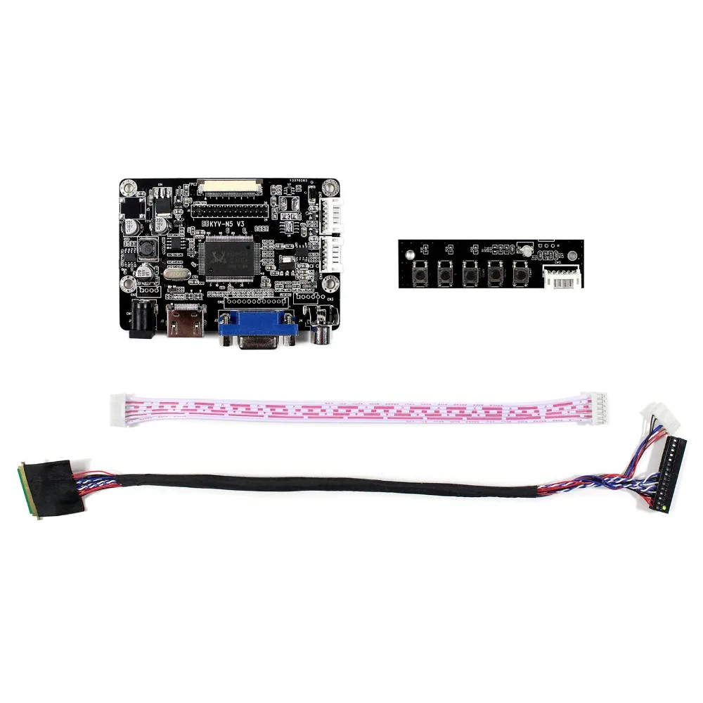 Плата контроллера H DMI + VGA AV LCD для ЖК-экрана 10 1 дюймов 1024x600 HSD101PFW2 B101AW06 LP101WSA |