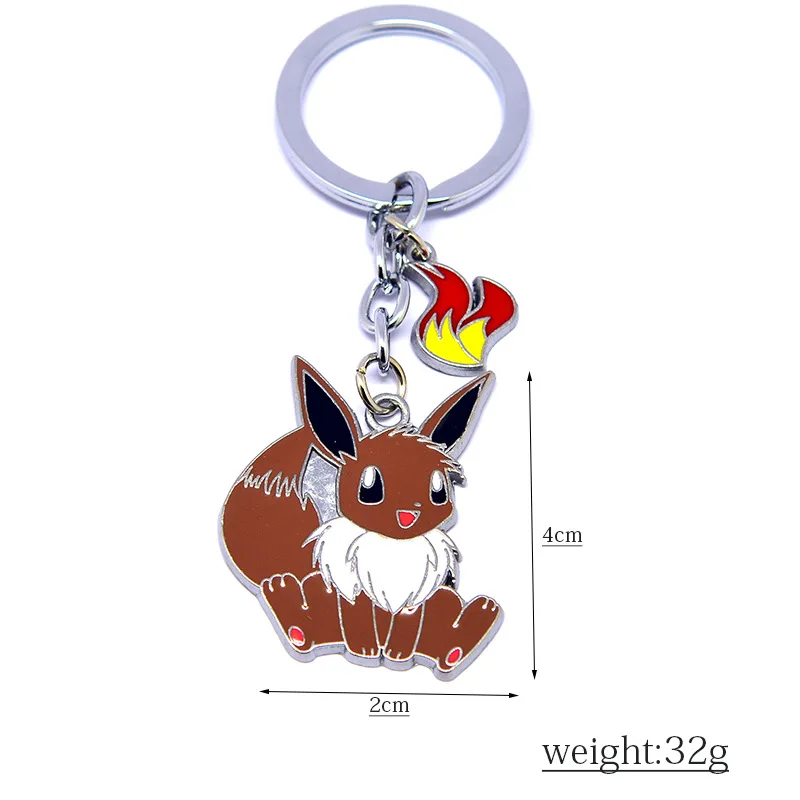 Милые брелки для ключей с героями мультфильмов брелок в виде покемона аксессуар