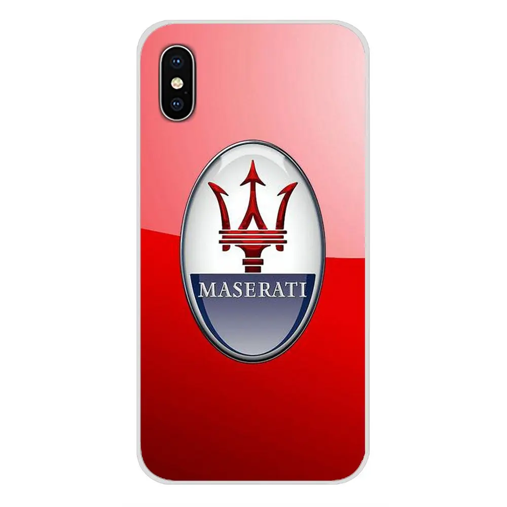 Аксессуары чехлы для телефонов Apple iPhone X XR XS MAX 4 4S 5 5S 5C SE 6 6S 7 8 Plus ipod touch Maserati |