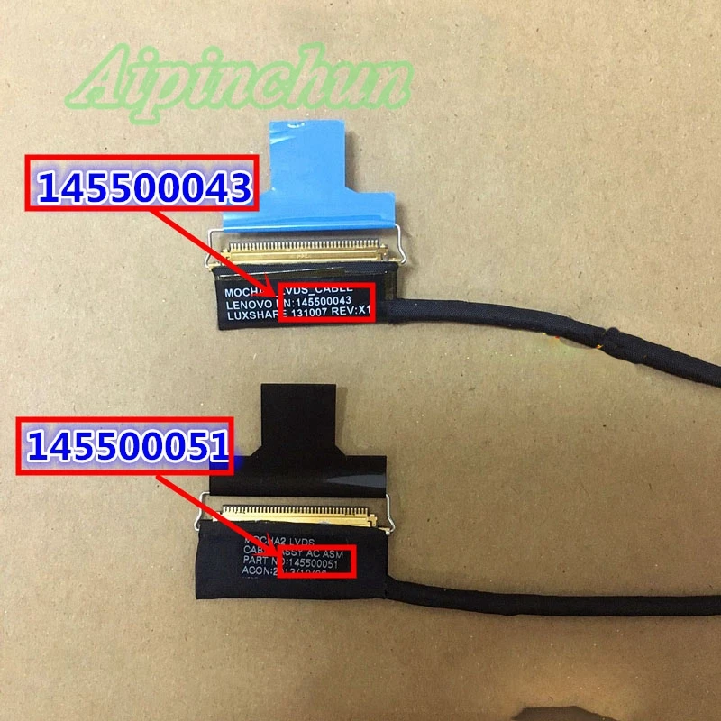 Aipinchun Новый Для lenovo Йога 13 серии ЖК дисплей LVDS кабель Часть Нет/PN: 145500043 145500051 |