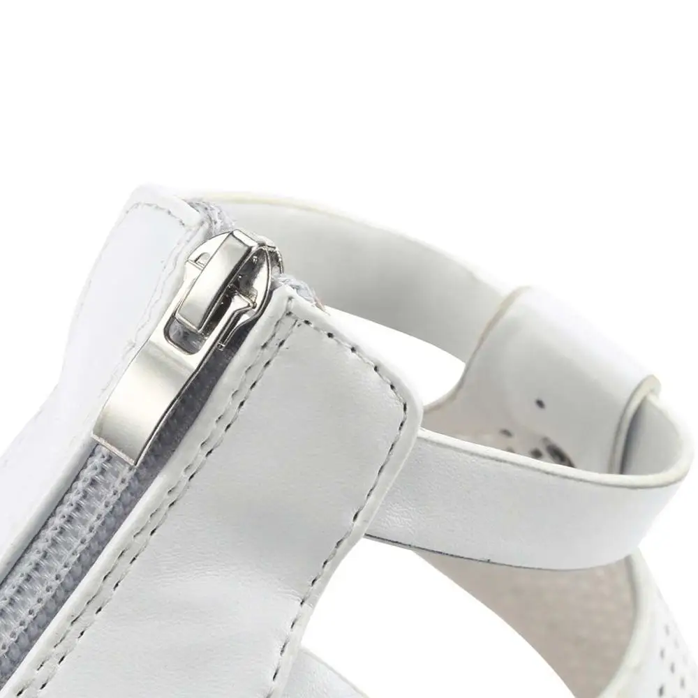 

Zipper shoes women sandals 2021 clip toe hollow sandals women shoes flat with solid color ladies shoes woman Sandalias Mujer