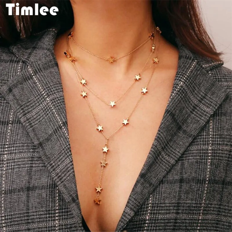 Timlee N032 Бесплатная доставка Новые Индивидуальные звезды Подвеска из сплава