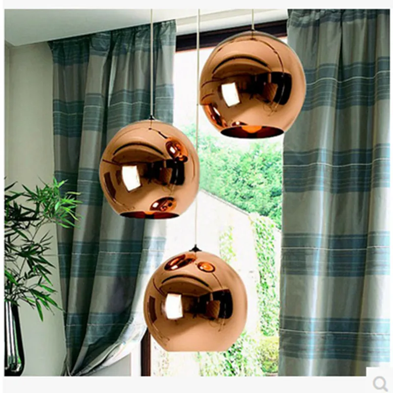 Винтаж покрытием золото хромированный Медный Подвесной светильник Современный