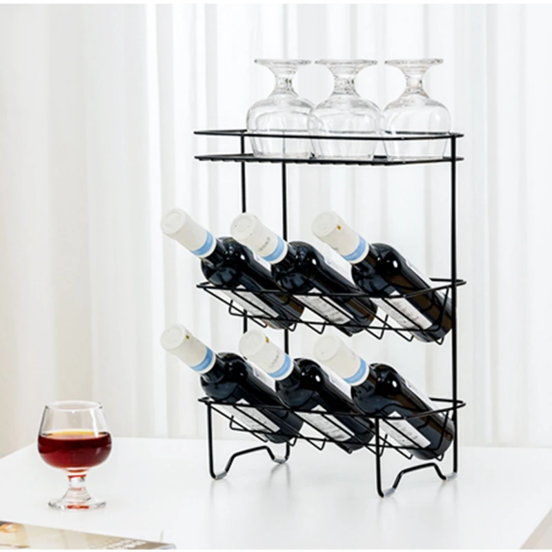 

Простой креативный устойчивый стеллаж для хранения закусок, трехслойная полка для хранения бонсай, стеллаж для хранения вина