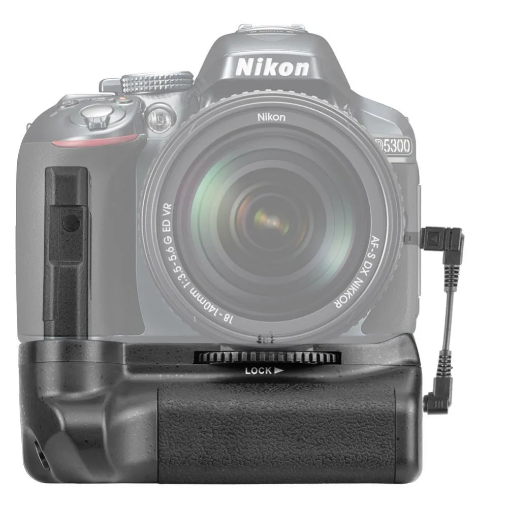 

Neewer Pro Battery Grip for Nikon D5100 5200 D5300 DSLR Camera Compatible with EN-EL14 Batteries