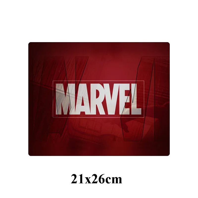 3 SIANCS 21x26 см с логотипом комиксов Marvel коврик для мыши Железный человек Аниме компьютерный игровой коврик для мыши маленький размер офисный резиновый коврик для ноутбука - Цвет: 3