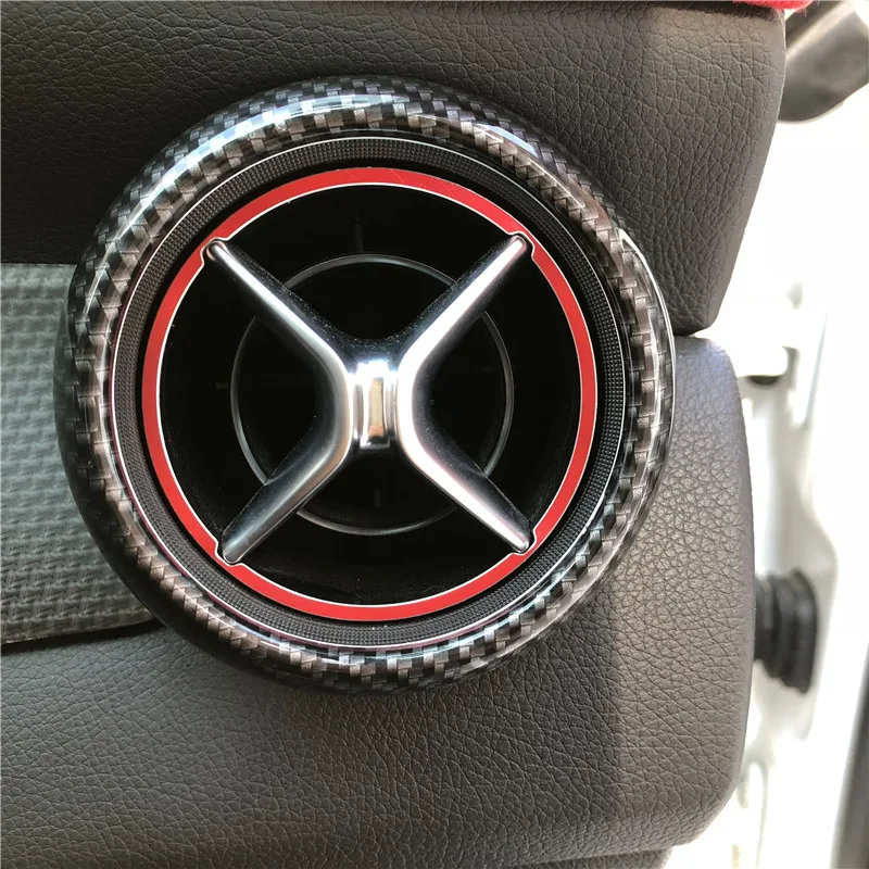 SRXTZM 5 шт. для Mercedes Benz A B CLA GLA КЛАСС Новый углеродный черный стиль кондиционер