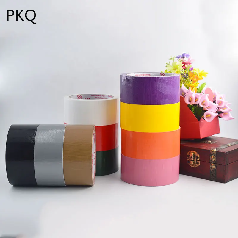 50M length Cloth Tape single-sided Carpet Floor DIY wedding decoration Red Strong Waterproof Color Duct tape 1pcs | Дом и сад