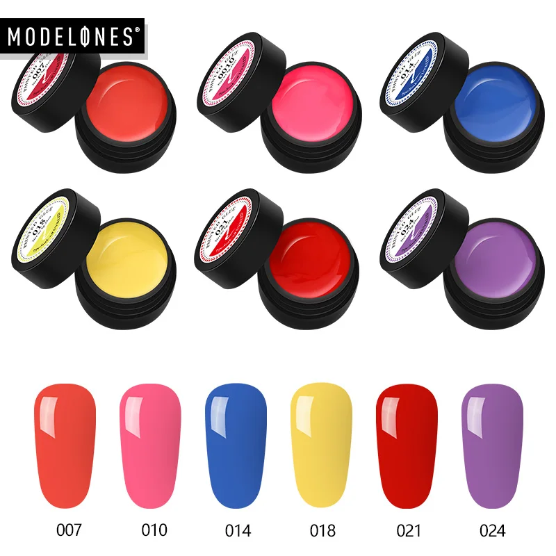 Modelones Painting Nail Gel Soak Off UV Semi Permanent Drawing Led Varnish Enamel Art Manicure | Красота и здоровье