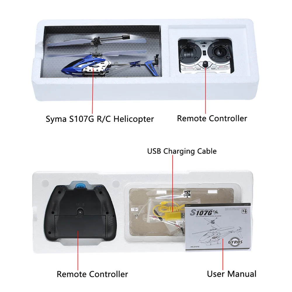Syma S107G RC беспилотные вертолеты радиоуправляемые игрушки р/у Дрон для детей