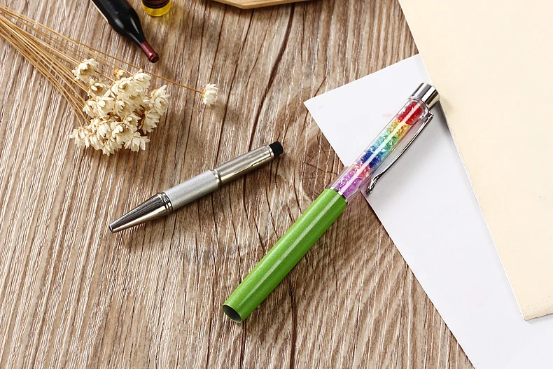 Ручка шариковая GENKKY с радужными кристаллами уникальный дизайн|crystal ballpoint pen|crystal