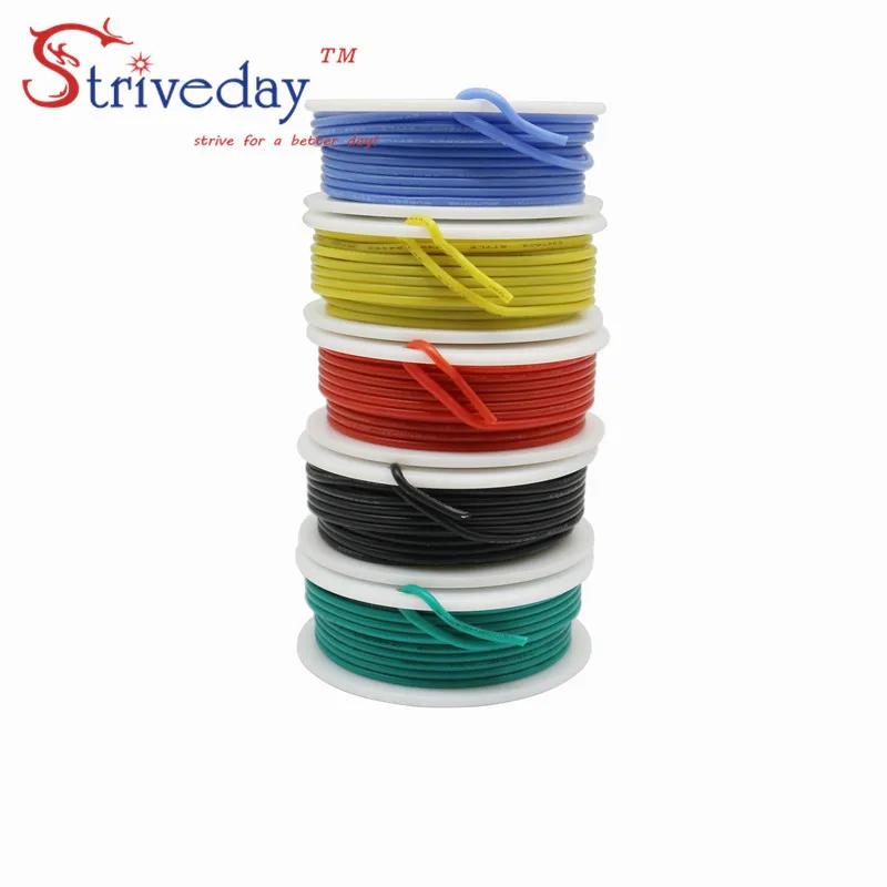 22AWG 30 м/коробка гибкий силиконовый кабель провода Твердые электронные луженая