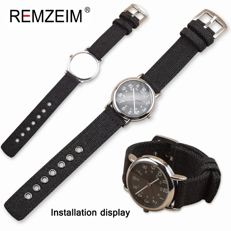 Nylon Watchband 18mm 20mm 22mm 24mm Canvas Camouflage Watch Strap Band Watches Bracelet Montre Pulseira Relogio Correa Reloj