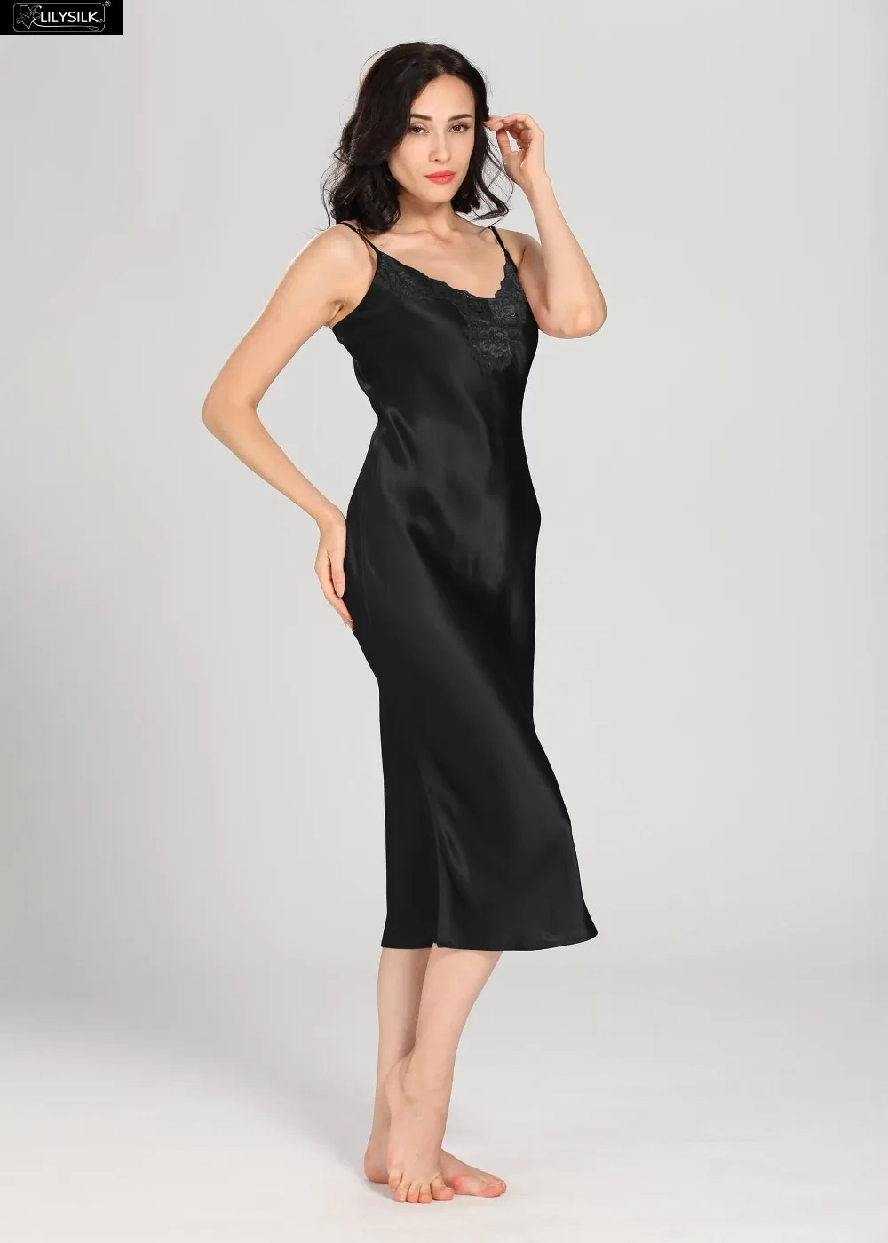 LilySilk женские ночные рубашки пижамы Чистый 100 шелк 22 momme Роскошные Натуральный