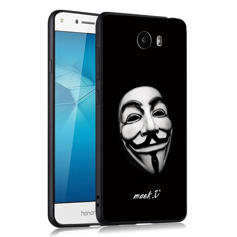 Компактный чехол для Huawei y6 ii с 3D рельефным рисунком Y5 y5ii y 5 мягкий силиконовый