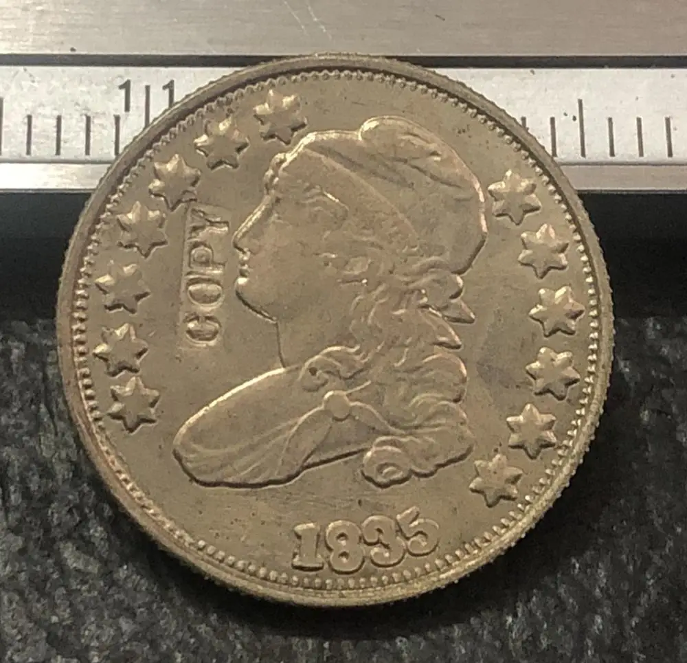 1835 США 10 центов &quotLiberty Cap Dime&quot 2 е разнообразие|Безвалютные монеты| |