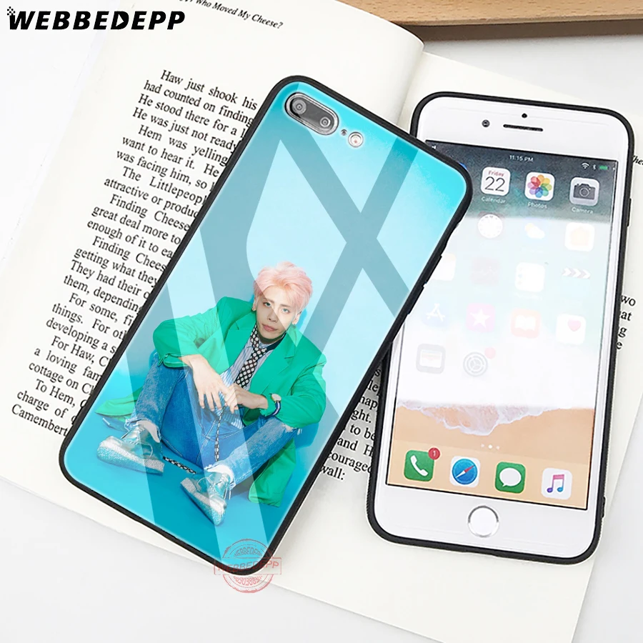 WEBBEDEPP SHINee KPOP Boy чехол для телефона из закаленного стекла Apple iPhone XS Max XR X 8 7 6S Plus 5S SE |