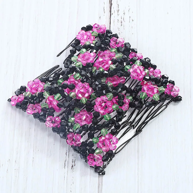 Модная профессиональная машинка для стрижки волос гребень женские Магия бисер