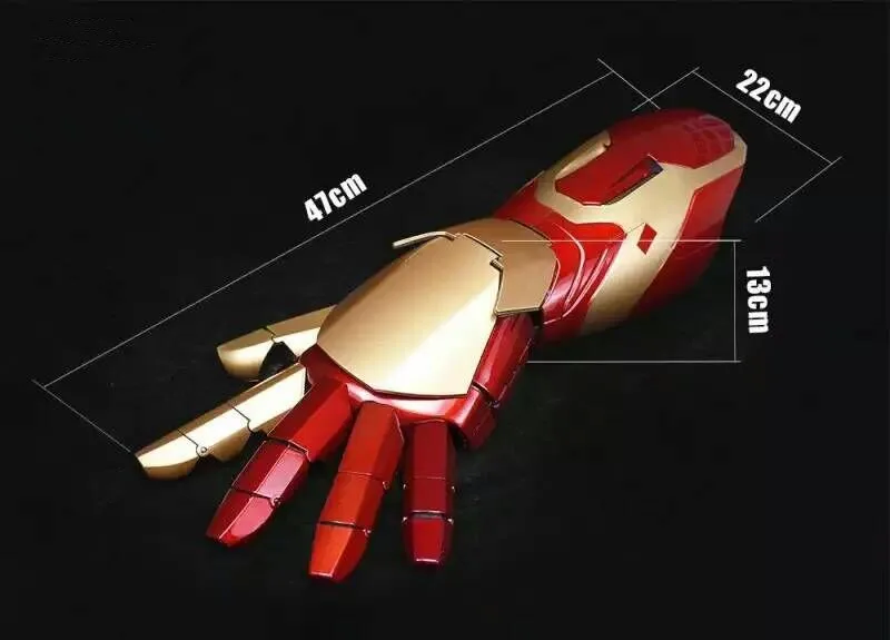 HKXZM Movie Железный человек MK43 1/1 перчатки для косплея переносные носимые с звуком