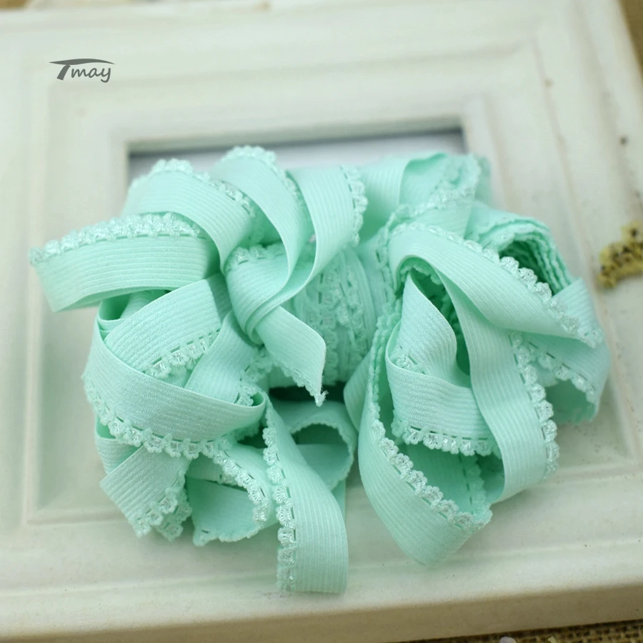 1489 мягкий! Хна резинки эластичные ленты отделка нижнее белье бюстгальтер стрейч кружево ткань DIY шитье ремесло лента для детского использования
