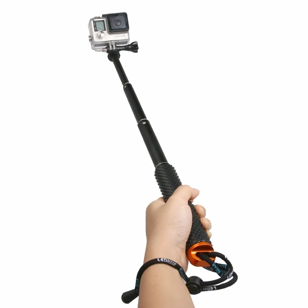 Для спортивной экшн-камеры Go Pro Аксессуары ручной выдвижной полюсный монопод