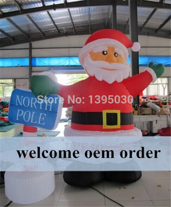 

1 шт., надувная арка с Санта-Клаусом, 6 м