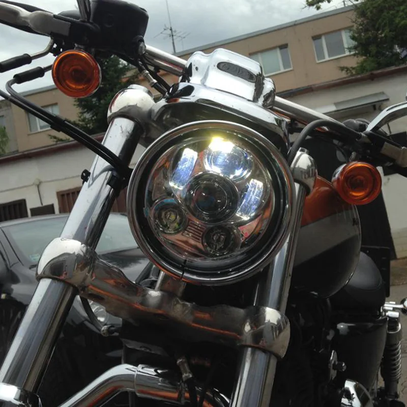 Светодиодные фары для мотоцикла FADUIES хромированные 5 75 дюйма 45 Вт|headlights for|headlights