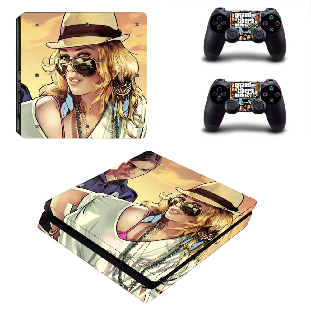 Grand Theft Auto V GTA5 PS4 тонкая наклейка для кожи виниловая Playstation 4 консоль и контроллер
