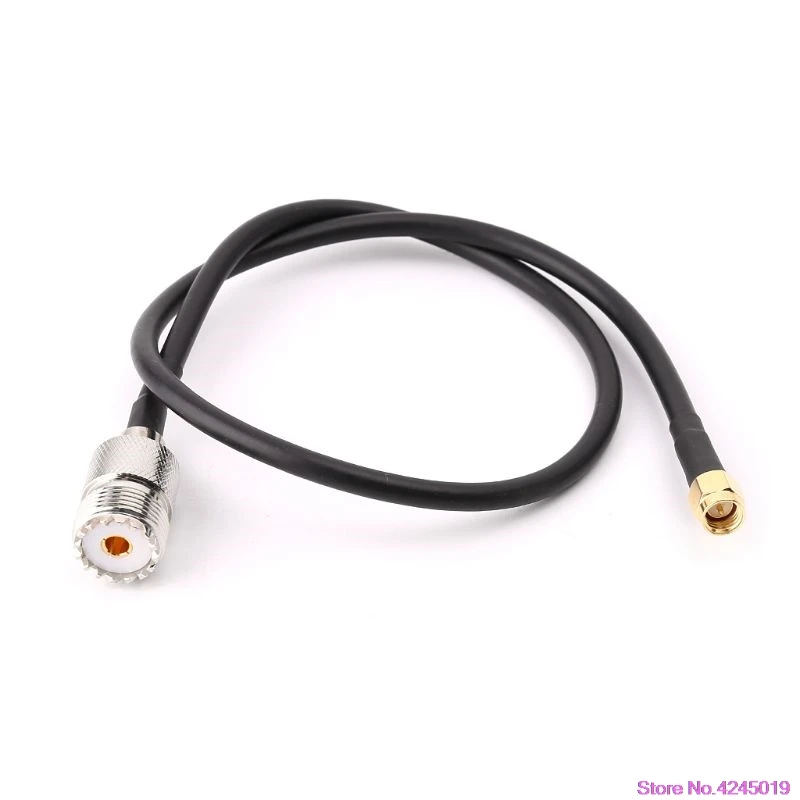 Новый UHF SO239 женский к SMA Мужской прямой RG58 Pigtail кабель RF коаксиальный
