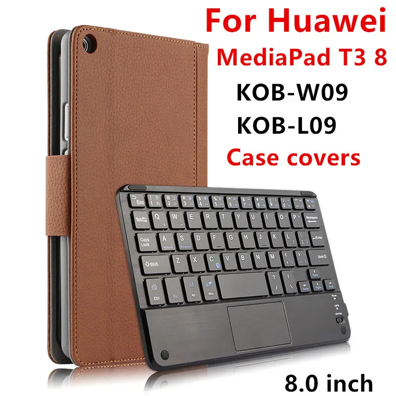 Чехол для Huawei MediaPad T3 8 0 защитный беспроводной умный чехол с клавиатурой Bluetooth