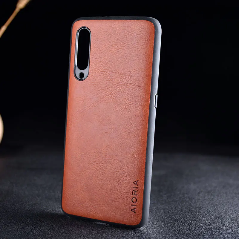 Чехол для xiaomi mi 9 mi9 se роскошный кожаный Винтажный чехол с узором Личи Жесткий