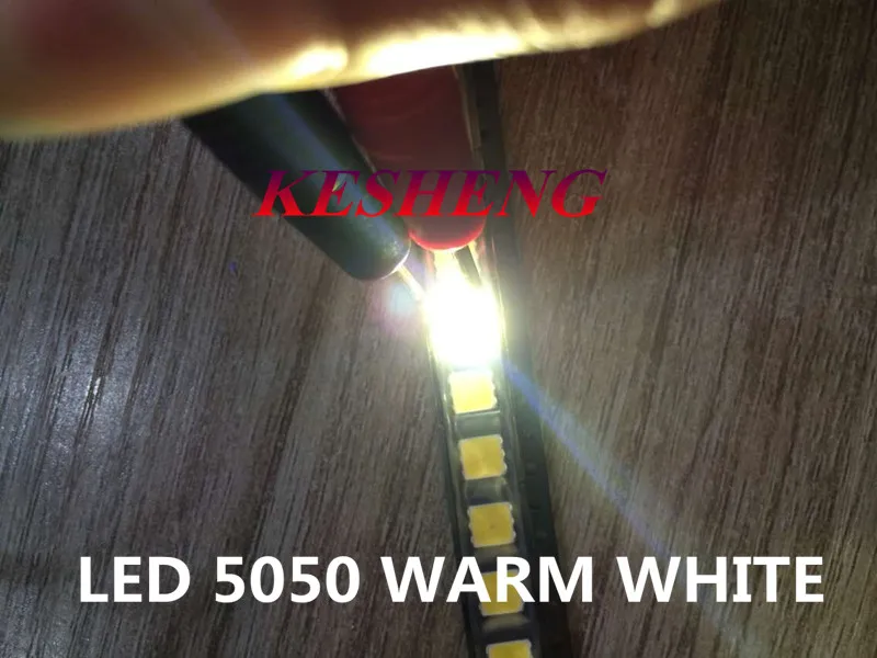 100 шт./5050 белый/теплый белый/синий/зеленый/красный/желтый SMD/SMT LED 5050 smd светодиодный
