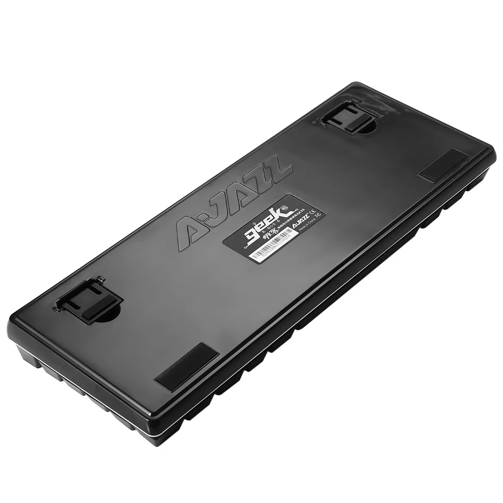 Ajazz AK33 82 клавиши клавиатура с подсветкой USB компьютерная геймера черные синие