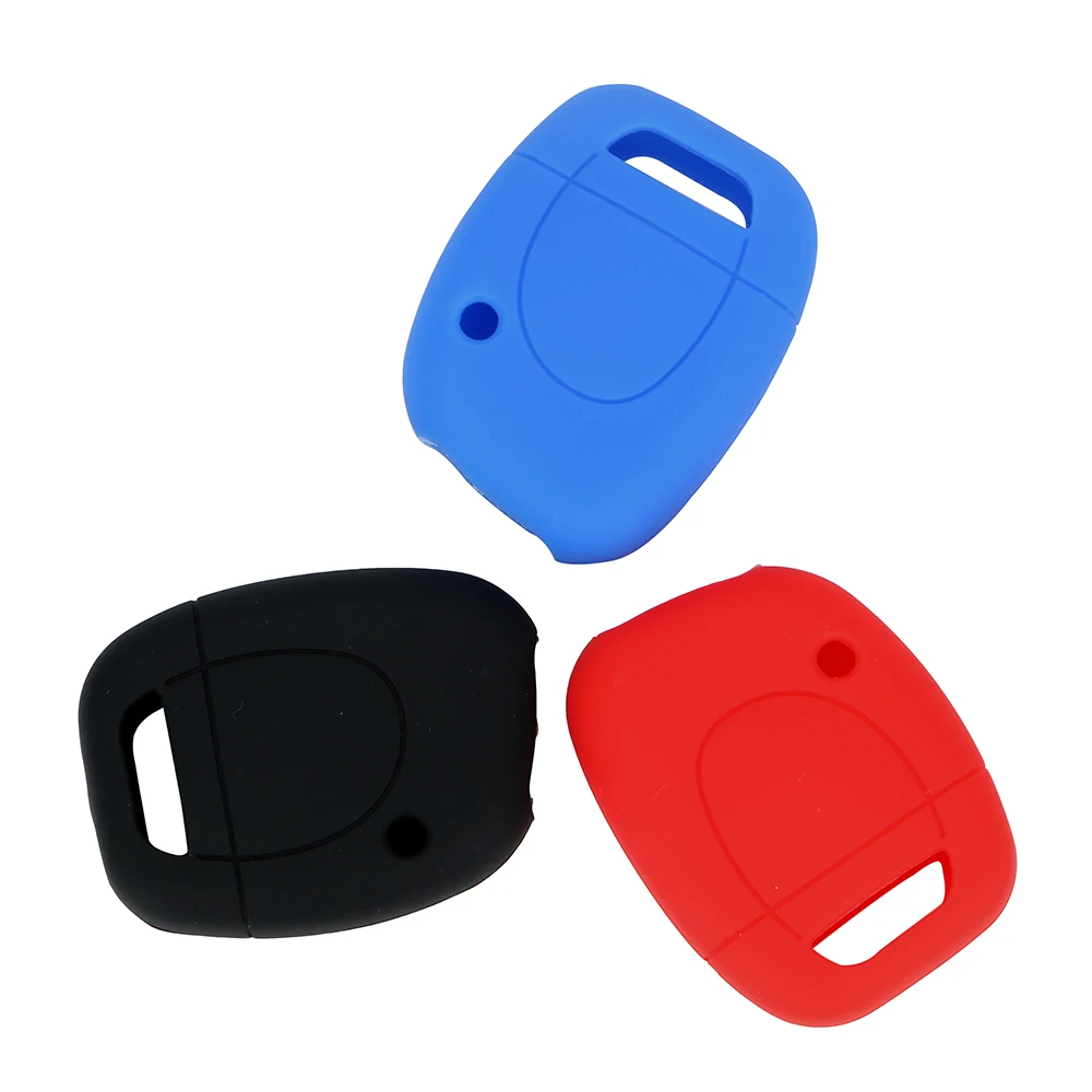 

LEEPEE Car-styling Car Key Cover Case For Renault Clio Kangoo Master Silicone Key Shell Replacement