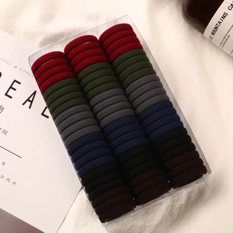 66pcs Color NO 8 3 см 66 шт./кор. 50 шт./пакет Головные уборы аксессуары для волос резиновый канат эластичная повязка на голову для девочек; мини-юбка для девочек; детская куртка с воротником-хомутом для подвески галстук Резинки - Цвет: 66pcs Color NO 8