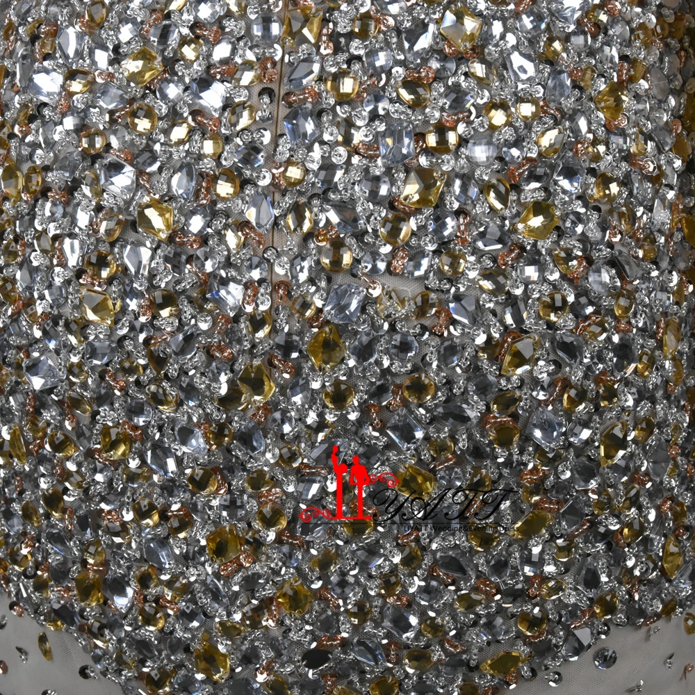 Сексуальные пышные платья 2017 Иллюзия декольте коктейльные с