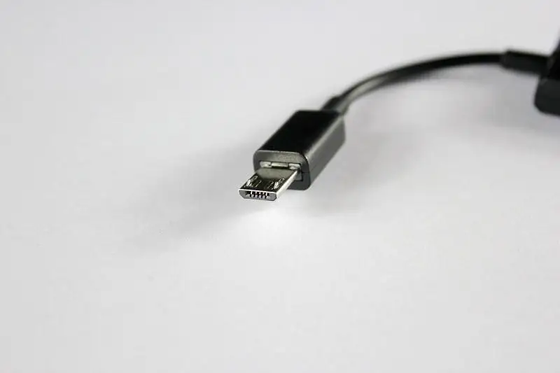 5Pin Micro B Male 2 портовый USB A Женский OTG Хост хаб разветвитель кабель для синхронизации