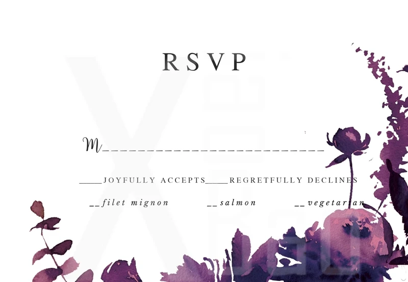 --rsvp03purple 6 шт Свадебные бутылки воды этикетки стикер открытка-приглашение день рождения обертки украшения поставки пользовательское имя Дата - Цвет: --rsvp03purple